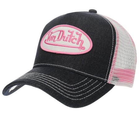 von dutch y2k black & pink cap