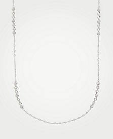 Double Crystal Station Necklace | Ann Taylor