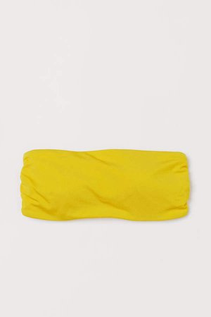 Bandeau Bikini Top - Yellow
