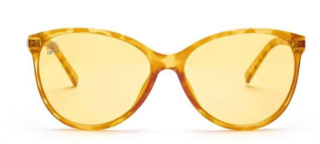 yellow ellipse glasses