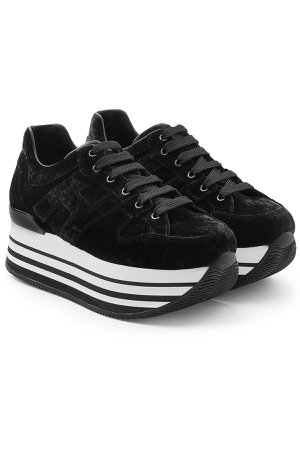 Velvet Sneakers with Platform Gr. IT 35