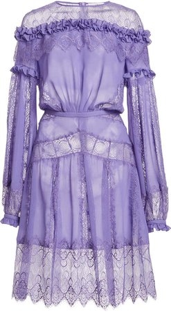 Zuhair Murad Wyatt Silk-Georgette Mini Dress