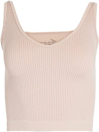 Free People Women's Solid Rib Brami Top at Amazon Women’s Clothing store