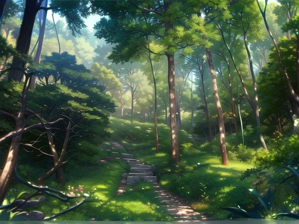 anime forest fantasy