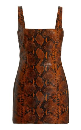 kaoma faux leather mini dress | GAUGE81