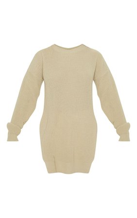 Rexx stone Round Neck Side Split Sweater - Knitwear - PrettylittleThing | PrettyLittleThing USA