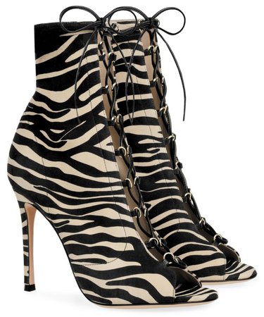GIANVITO ROSSI Zebra Lenoir Boots