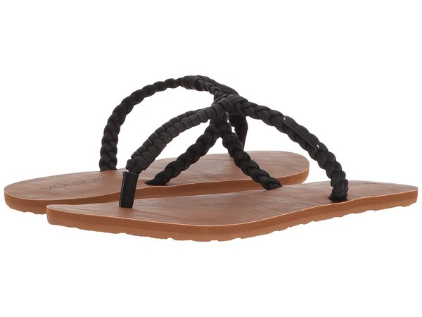 Volcom - Fishtail Sandals (Black) Women's Sandals