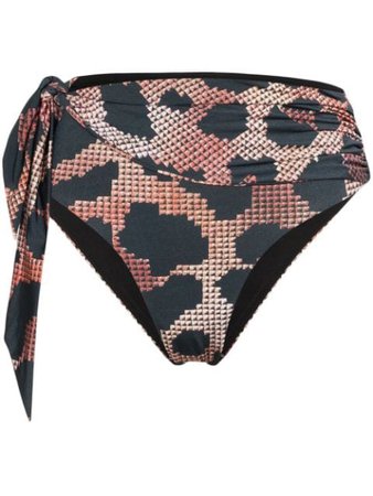 Black Agent Provocateur Hester leopard print bikini bottoms - Farfetch