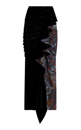 Velvet Midi Skirt By Etro | Moda Operandi