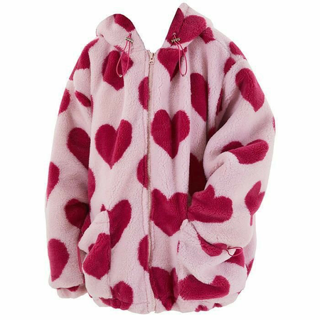 pink heart jacket