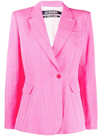 Jacquemus La Veste Qui Vole Blazer 201JA04201 Pink | Farfetch
