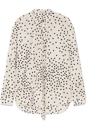 Stella McCartney | Polka-dot silk-georgette blouse | NET-A-PORTER.COM