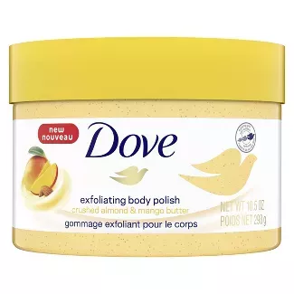 Dove Crushed Almond & Mango Butter Exfoliating Body Polish Scrub - 10.5 Fl Oz : Target