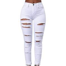 white ripped jeans womens - Google Search