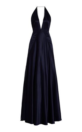 Bond 007 Paloma Silk-Satin Gown By Michael Lo Sordo | Moda Operandi