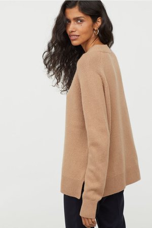 Cashmere Sweater - Camel - Ladies | H&M CA