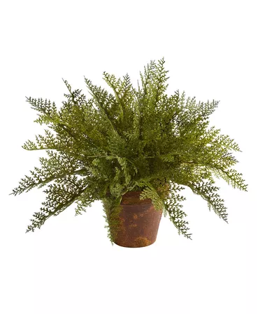 Nearly Natural Maiden Hair Fern Artificial Plant in Decorative Planter