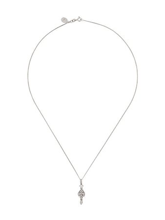 Silver V By Laura Vann Premier Pendant Necklace | Farfetch.com