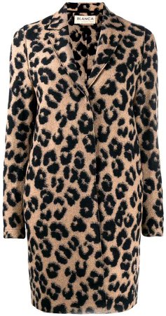 Blanca leopard print coat