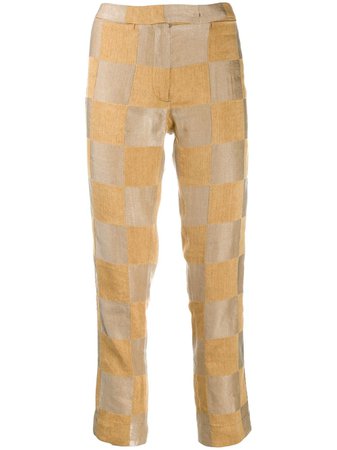 Ann Demeulemeester Checkered Tailored Trousers - Farfetch