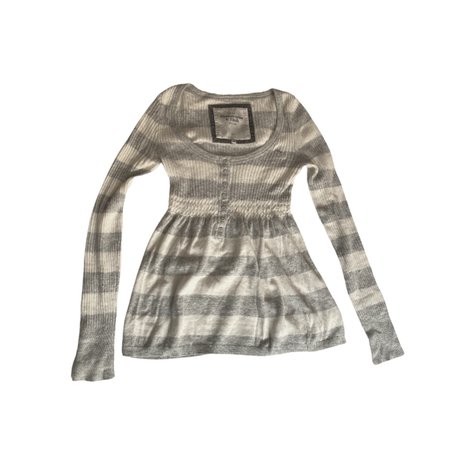 abercrombie and fitch striped babydoll top