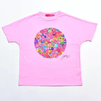 6%DOKIDOKI Colorful Rebellion Gravity pink t-shirt