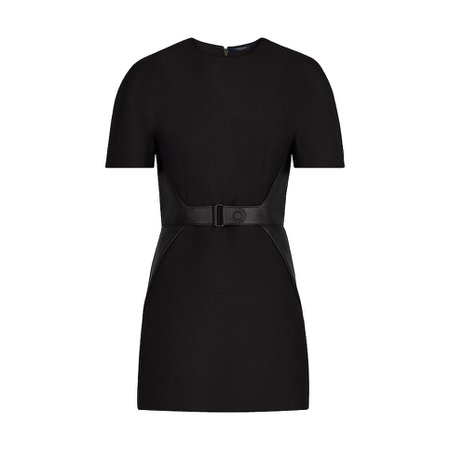 Short Sleeved Dress With Leather Waistband - Ready-to-Wear | LOUIS VUITTON
