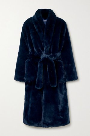 Reformation | Hudson belted faux fur coat | NET-A-PORTER.COM