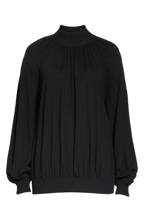 Co Cashmere High Neck Blouson Sweater | Nordstrom