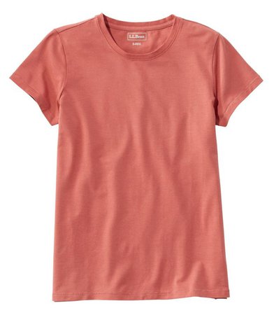 Women's Soft Stretch Supima Tee, Crewneck Short-Sleeve | Shirts & Tops at L.L.Bean