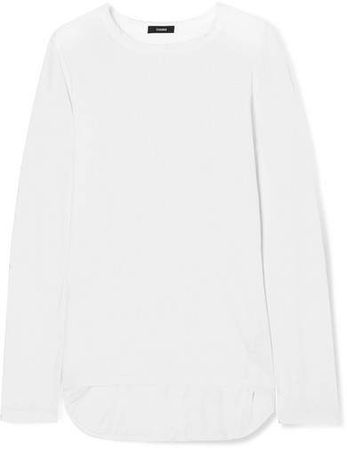 Organic Cotton-jersey Top - White