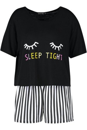 Sleep Tight PJ Short Set | Boohoo