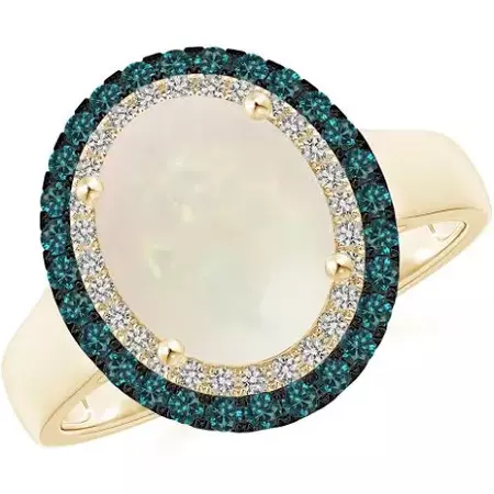 teal opal ring - Google Search