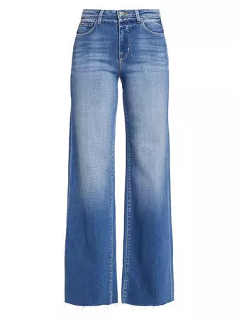 Shop L'AGENCE Scottie High-Rise Wide-Leg Jeans | Saks Fifth Avenue