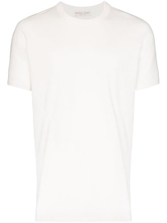 Bottega Veneta Crew Neck T-Shirt 600852VF2A0 White | Farfetch