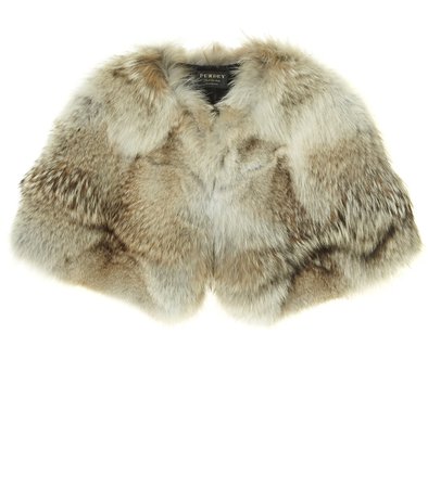 Fur shoulder cape