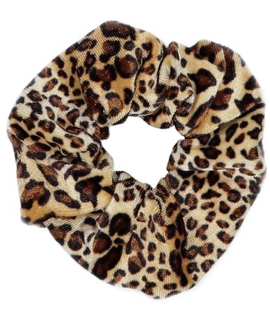 cheetah scrunchie