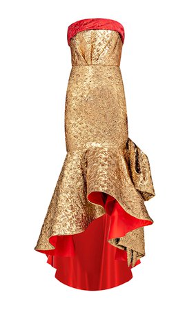 Strapless Mermaid Bow Gown by Bambah | Moda Operandi