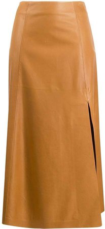side slit A-line skirt