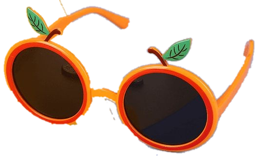 orange fruit sunglasses
