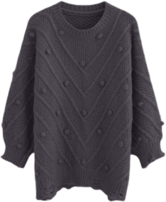 dark gray pullover