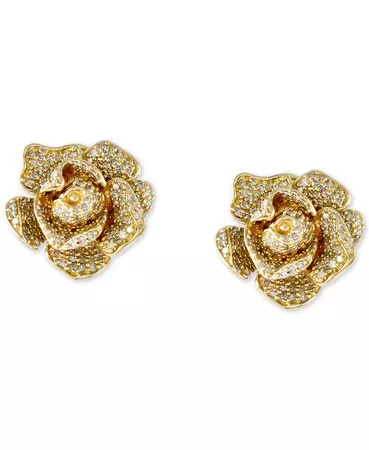 EFFY Collection Pave Rose by EFFY® Diamond Flower (1-1/3 ct. t.w.) in 14k Yellow Gold