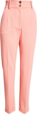 Dolce&Gabbana High Waist Straight Leg Twill Pants   F0985 Rosa | Nordstrom
