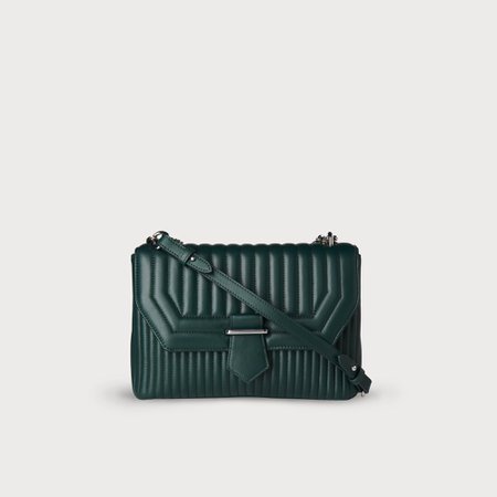 Maeve Green Leather Shoulder Bag | Handbags | L.K.Bennett