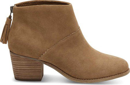 tan suede ankle boot | Tom's