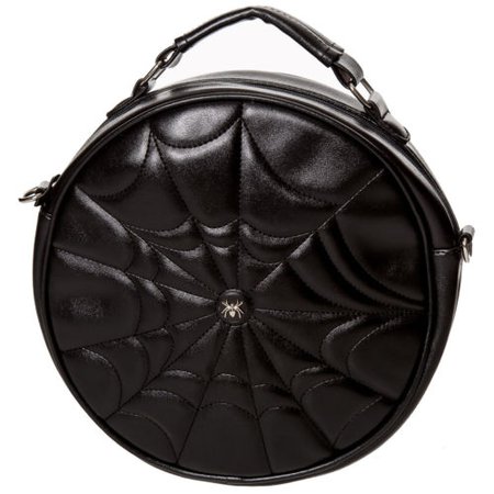 Banned Malice Round Spider Web Occult Wicca Goth Gothic Shoulder Bag Handbag | eBay