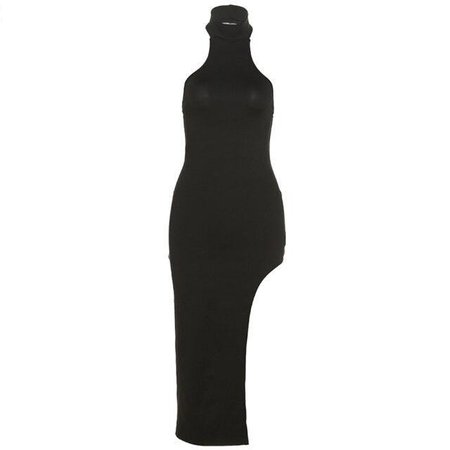 Black Halter Midi Dress | Own Saviour