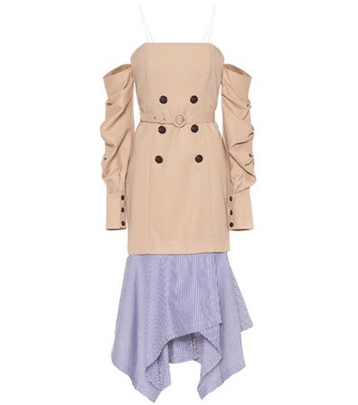 Cotton trench dress