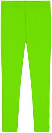 Amazon.com: Popular Big Girl's Cotton Ankle Length Leggings - Lime Green - 16: Clothing